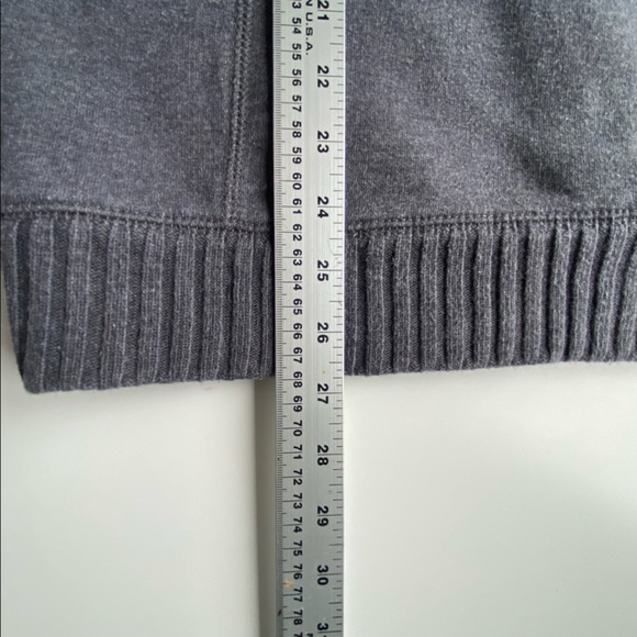 Calvin Klein Pullover High Collar 1/4 zip Grey Sweater Size xL - Picture 4 of 5